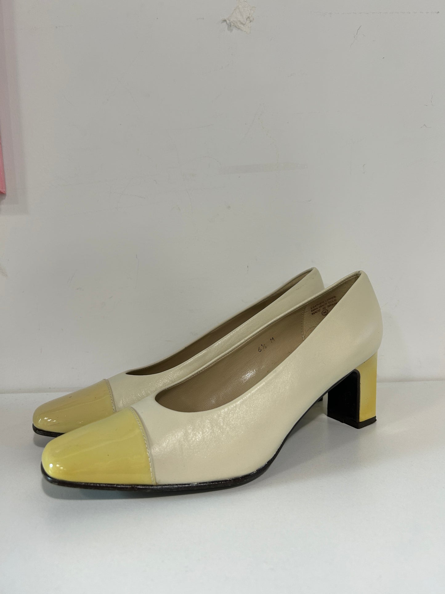 “Etienne Aigner” Vintage Leather Block Heel