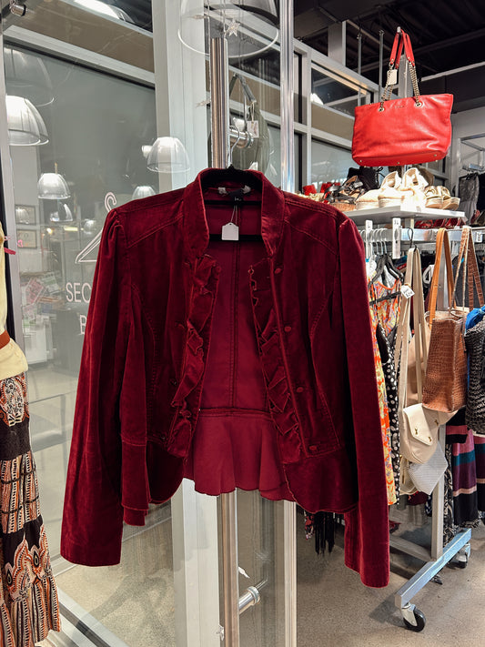 Velvet Victorian Style Blazer Jacket