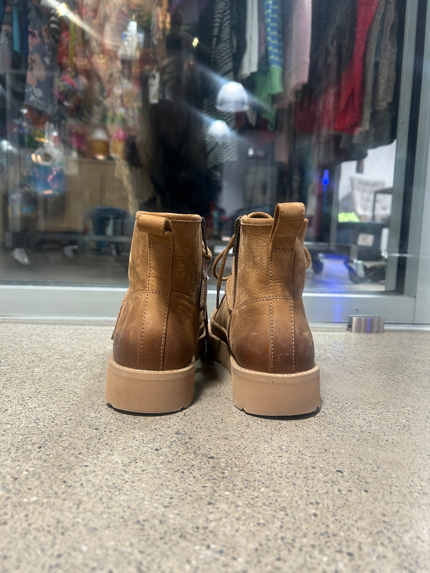 UGG deconstructed lace boots