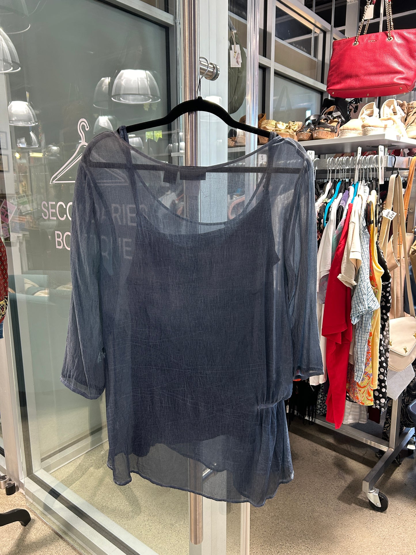 Sheer layered blouse