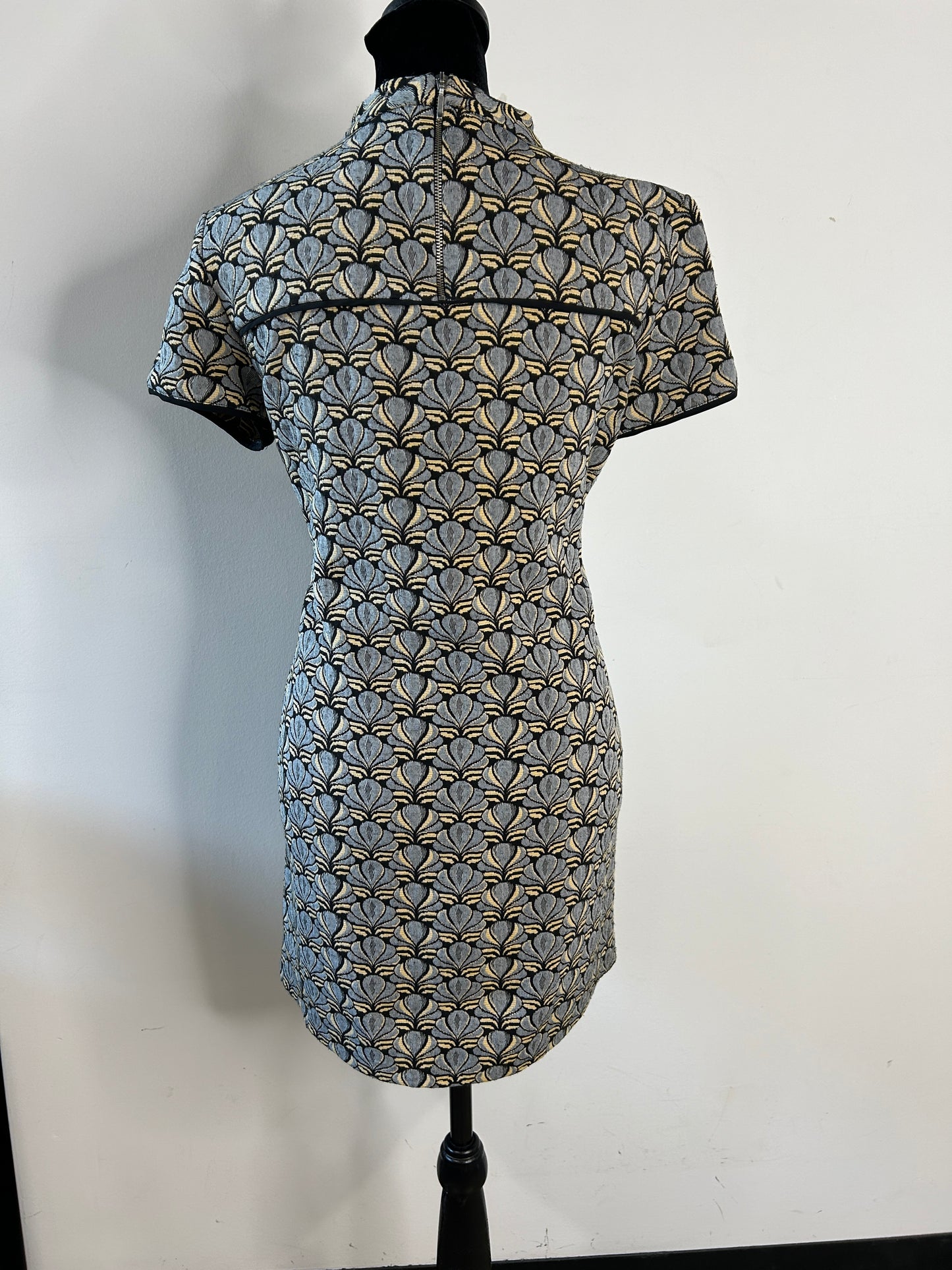 Printed Mini Shift Dress