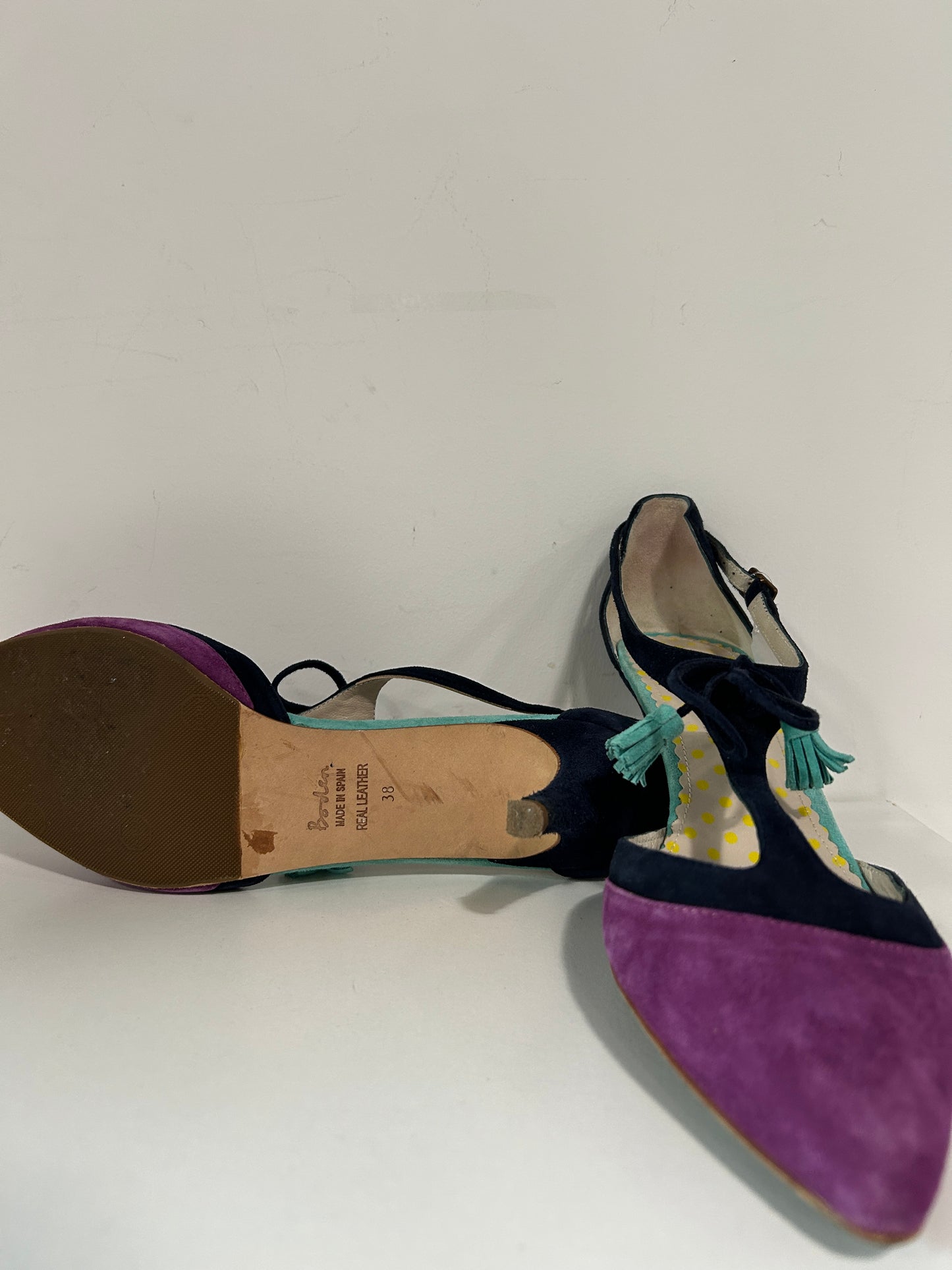 “Boden” Suede Ankle Strap Heels
