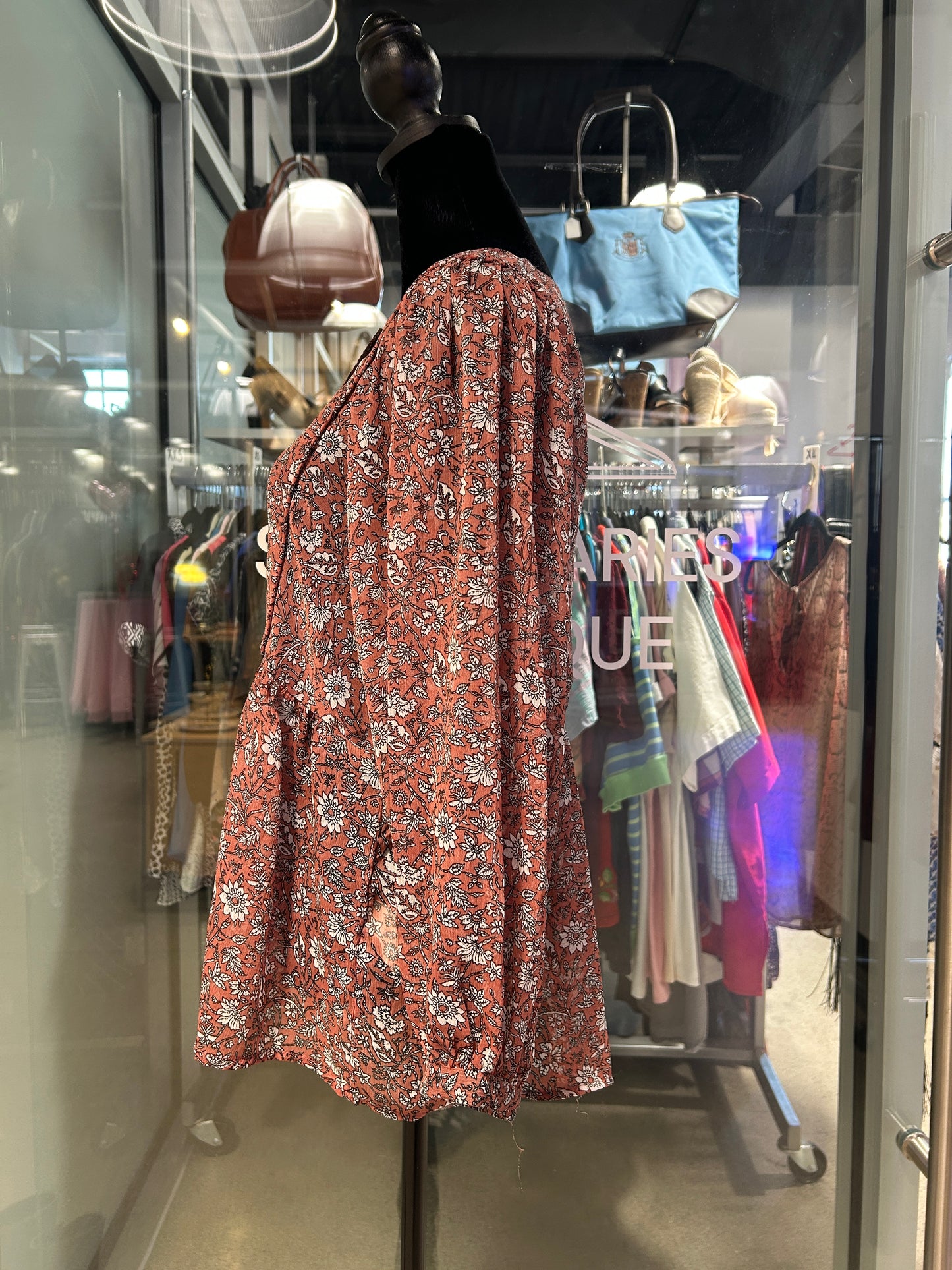 “Lucky Brand” Flowy Floral Long-Sleeve Blouse