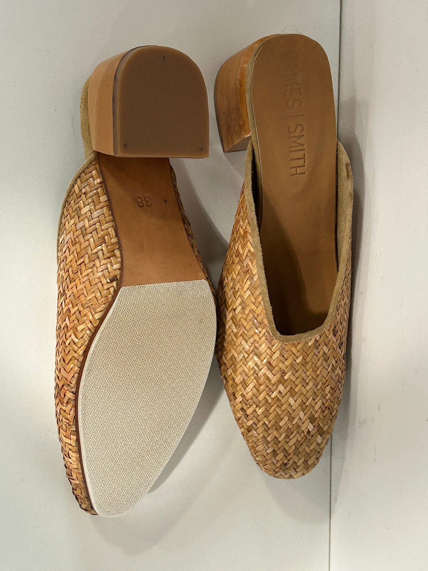 “James Smith” Woven Wooden Mules