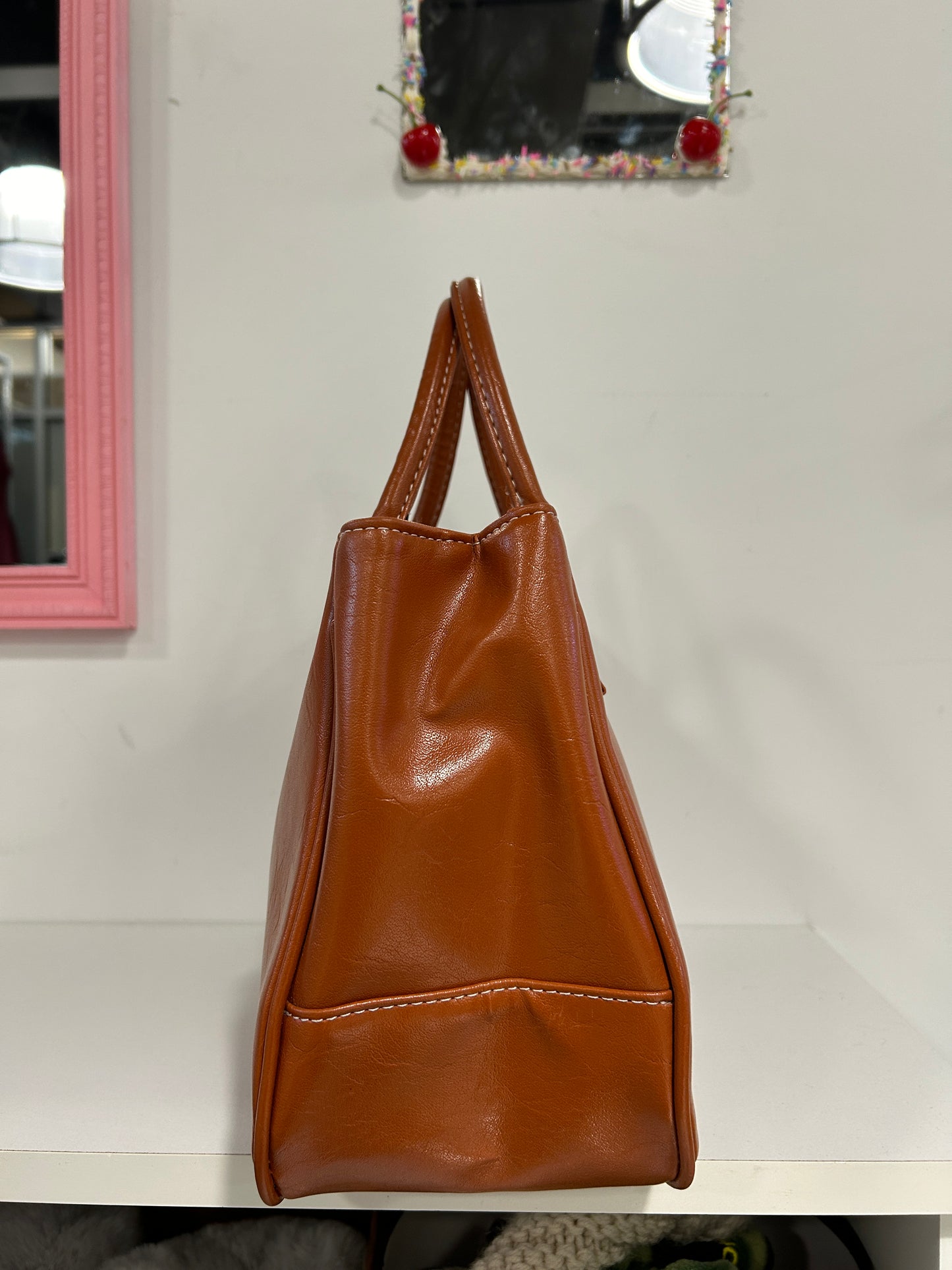 Faux Leather Mini Tote