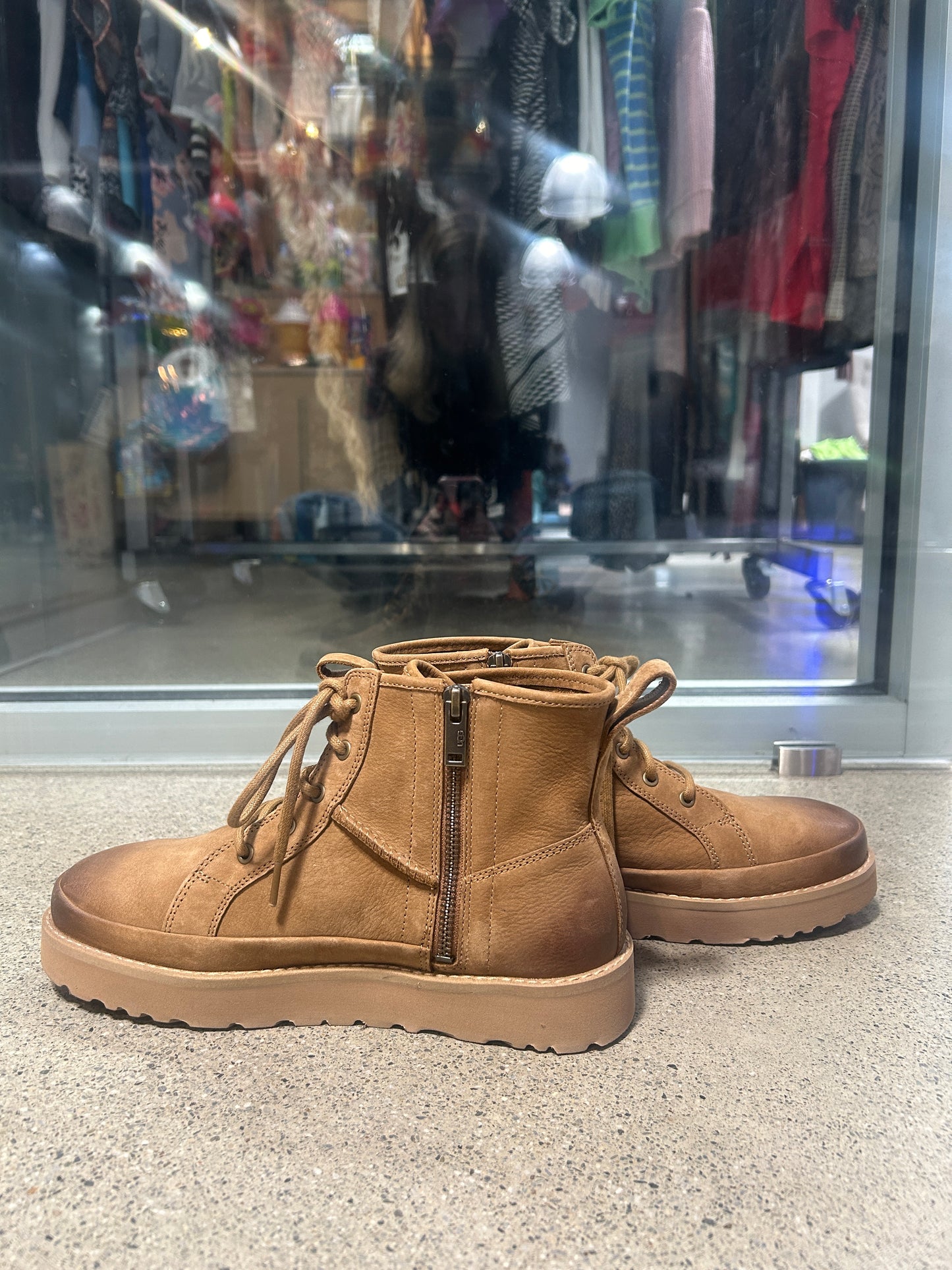 UGG deconstructed lace boots