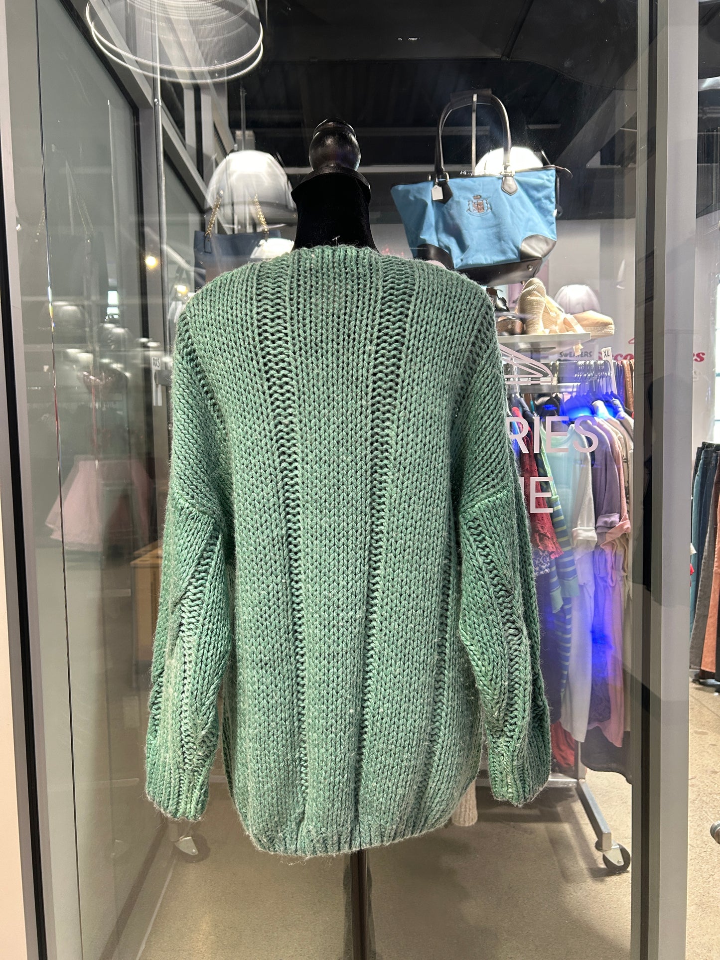 “Elan” Open Front Chunky Knit Cardigan