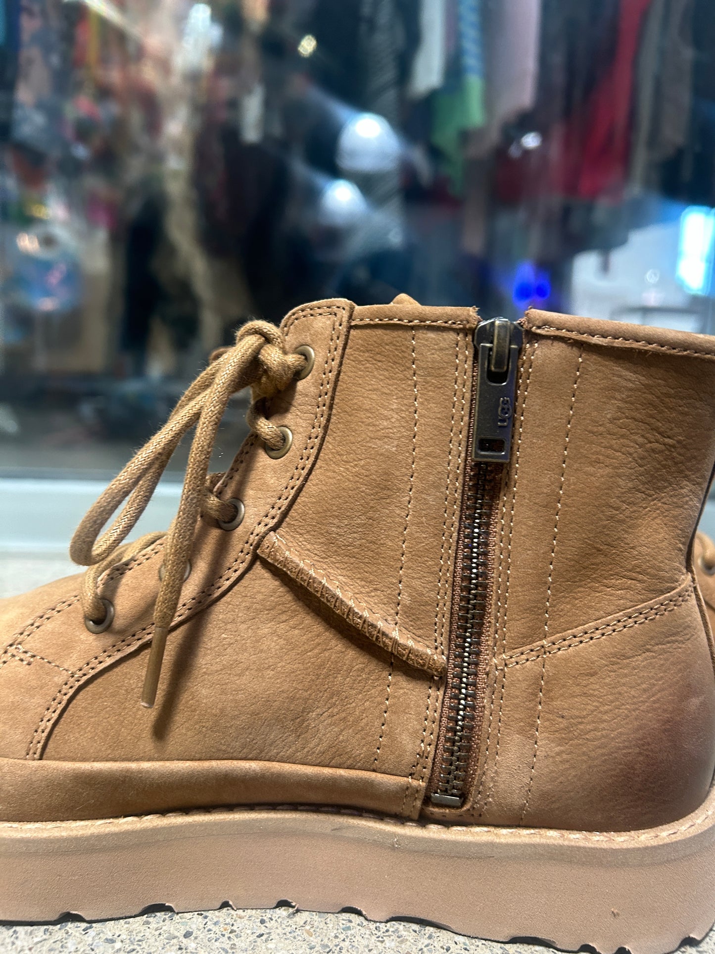 UGG deconstructed lace boots