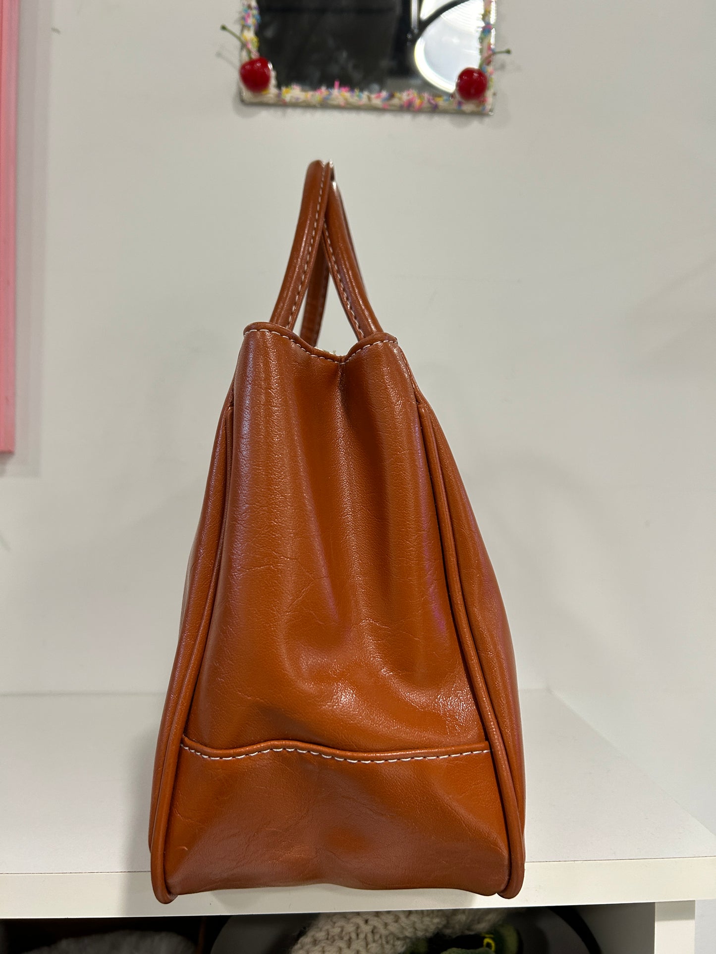 Faux Leather Mini Tote