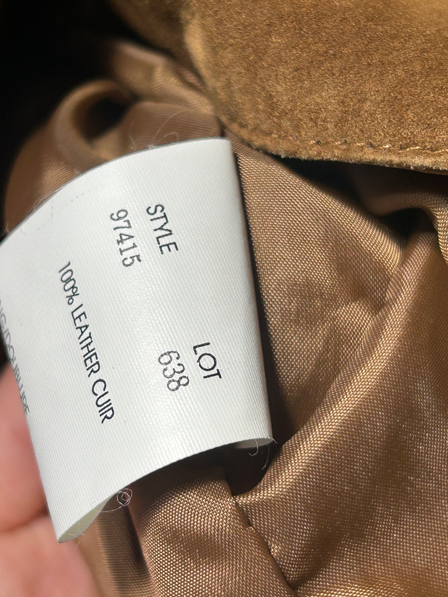 “Margaret Godfrey” Suede Leather Jacket