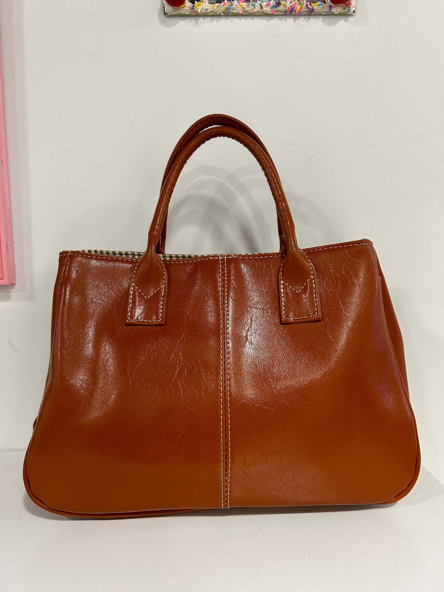 Faux Leather Mini Tote