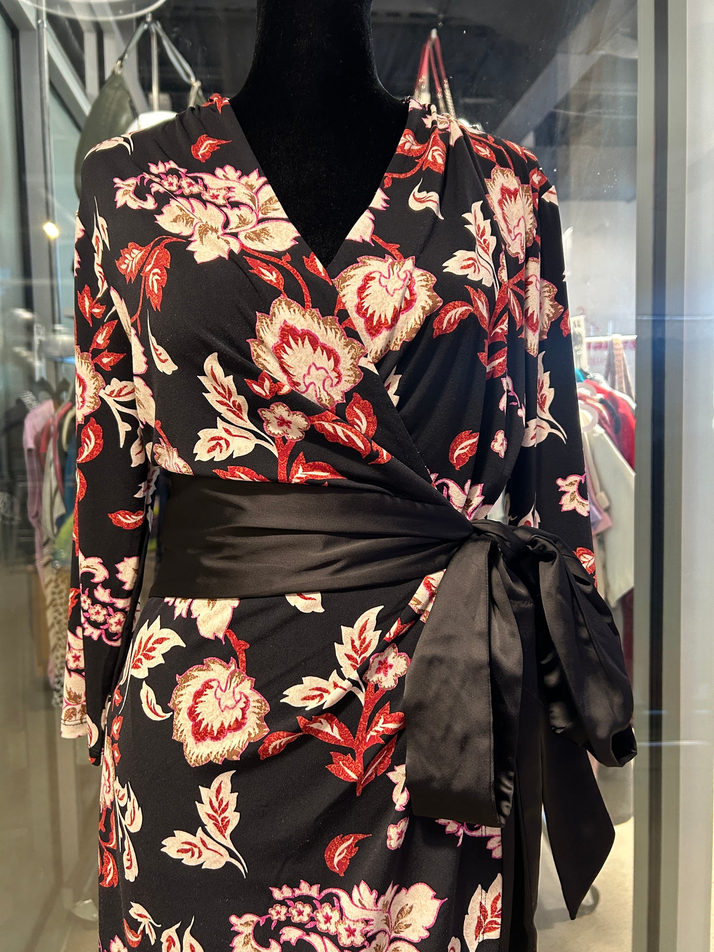 “White House Black Market” Floral Wrap Dress