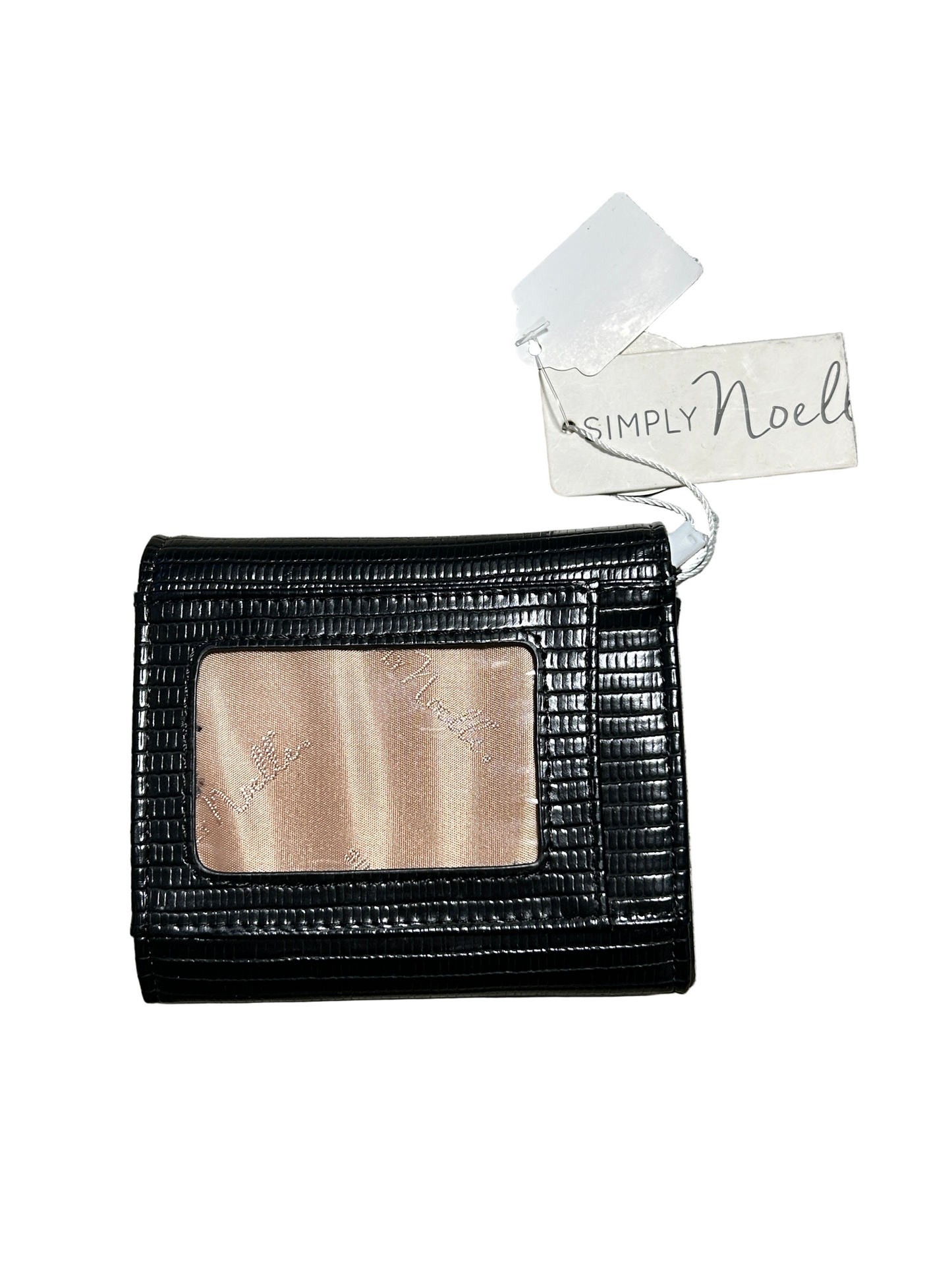 Black reptile embossed wallet