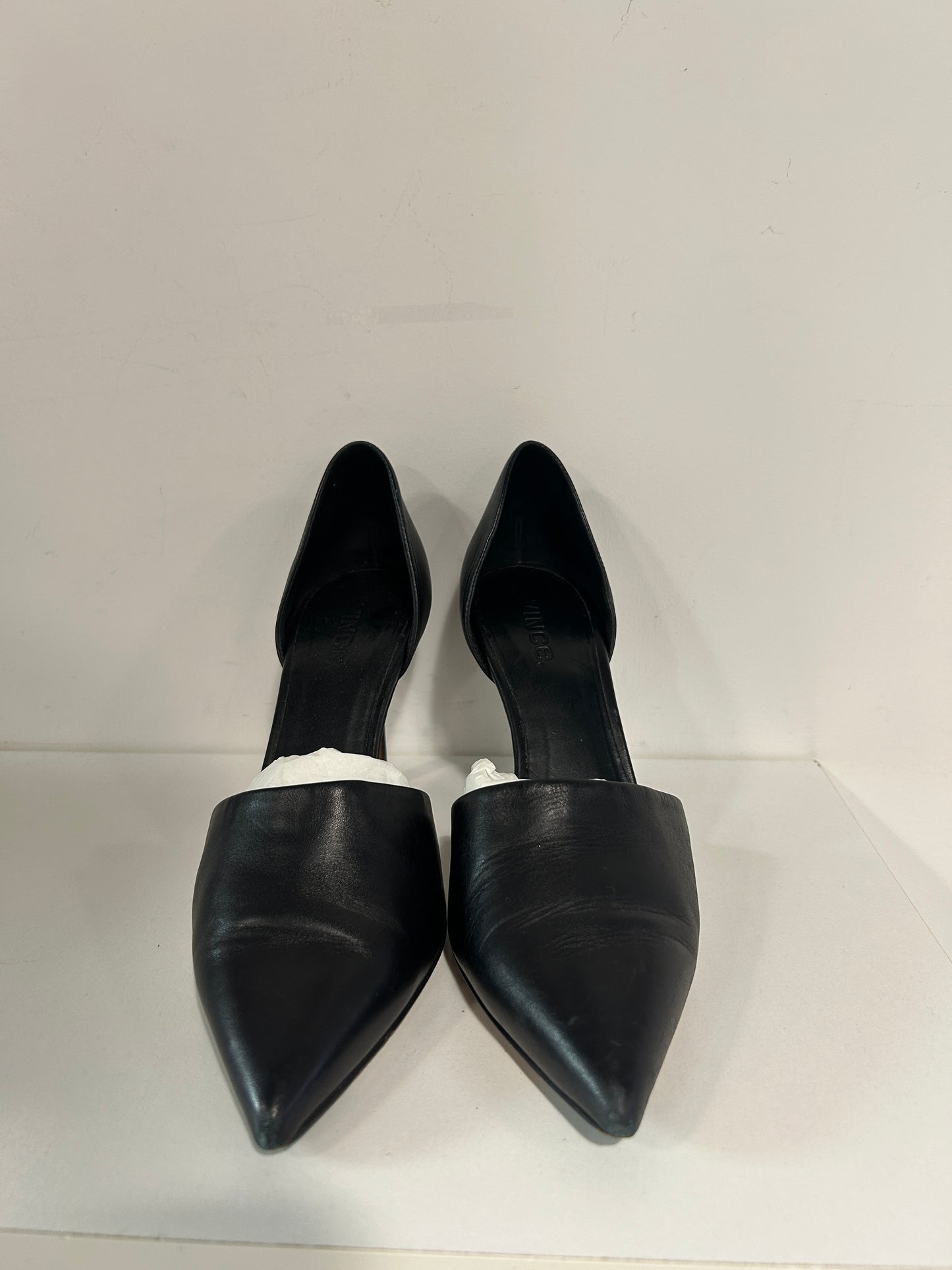 “Vince” D’Orsay Leather Pumps