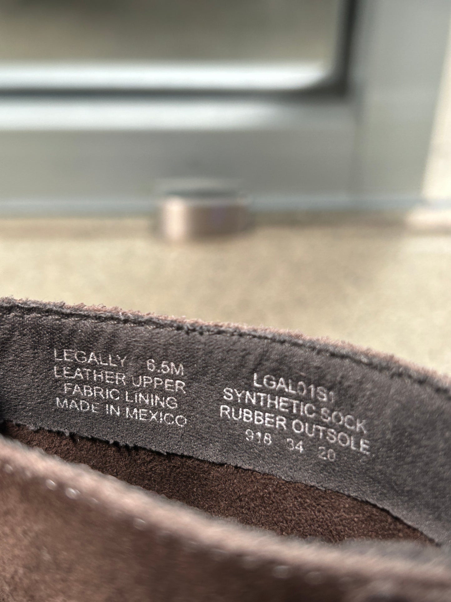 Brown suede ankle booties