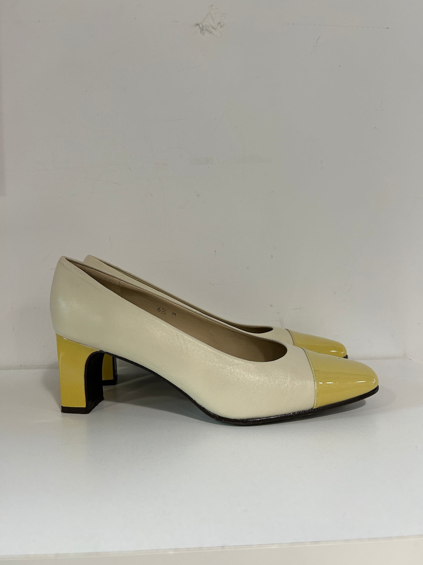 “Etienne Aigner” Vintage Leather Block Heel