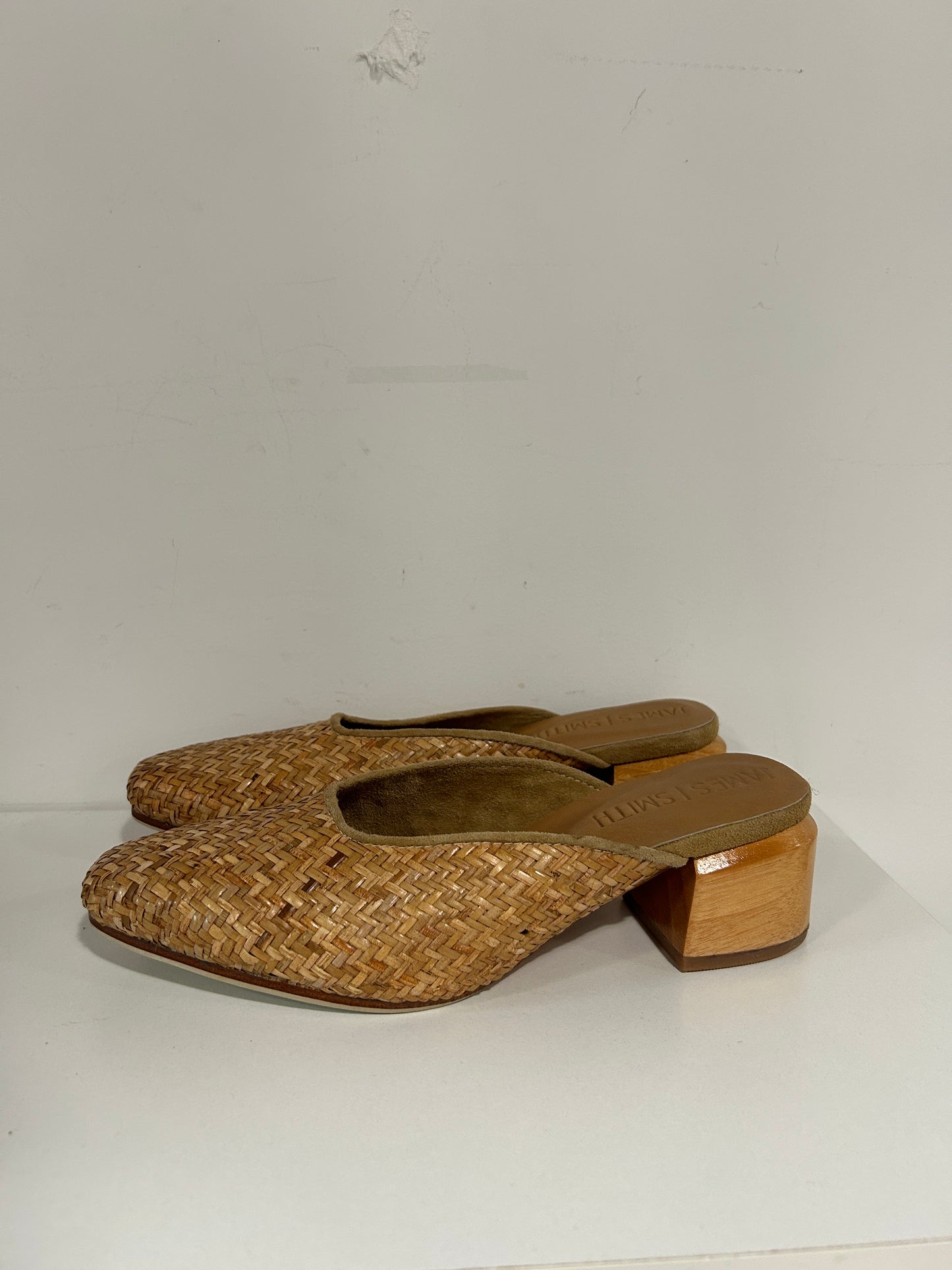 “James Smith” Woven Wooden Mules
