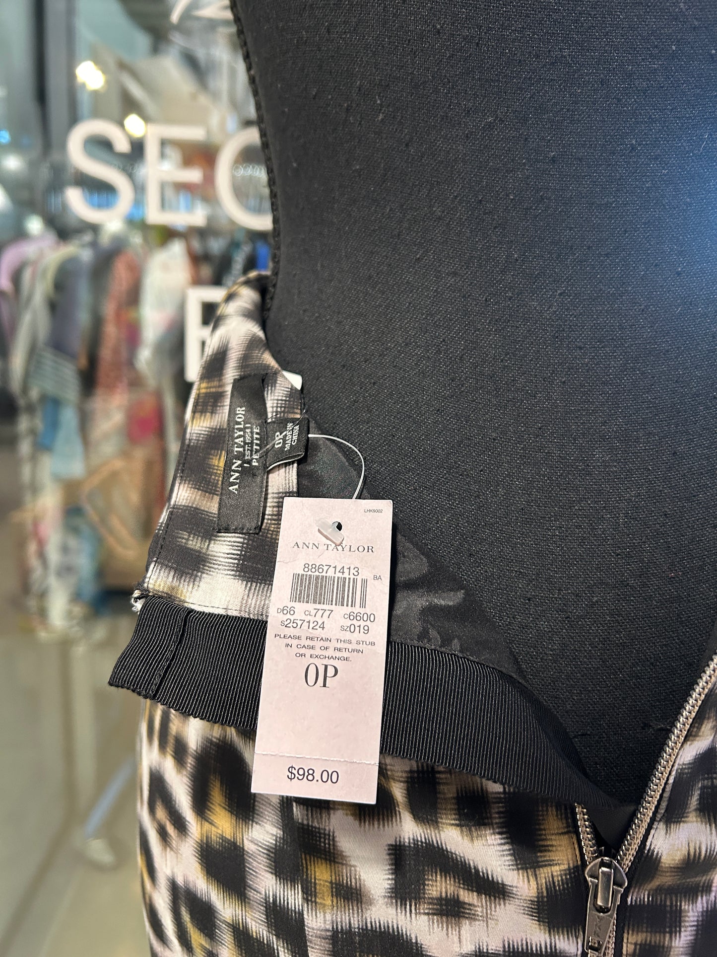 Leopard print pencil skirt