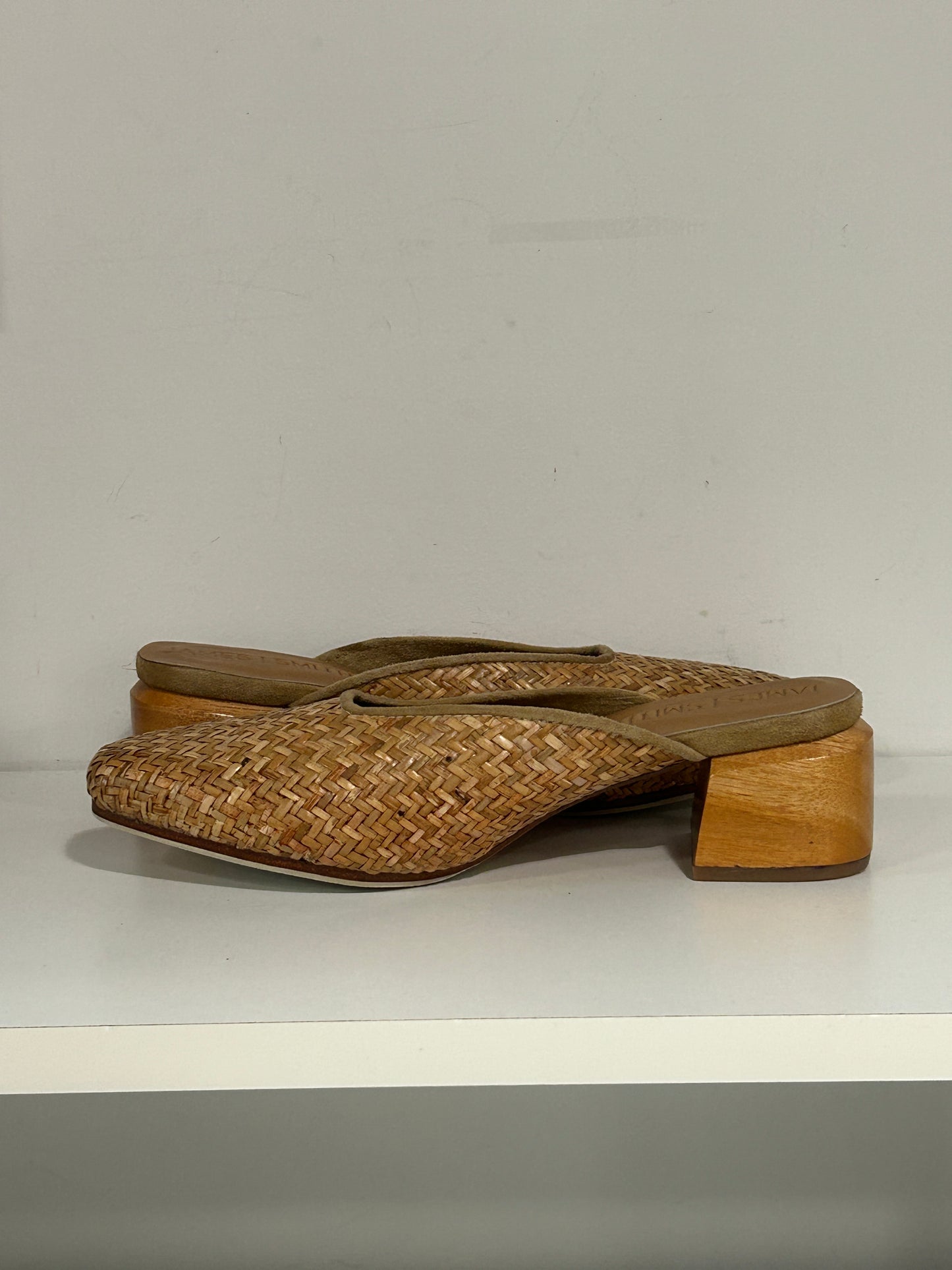 “James Smith” Woven Wooden Mules