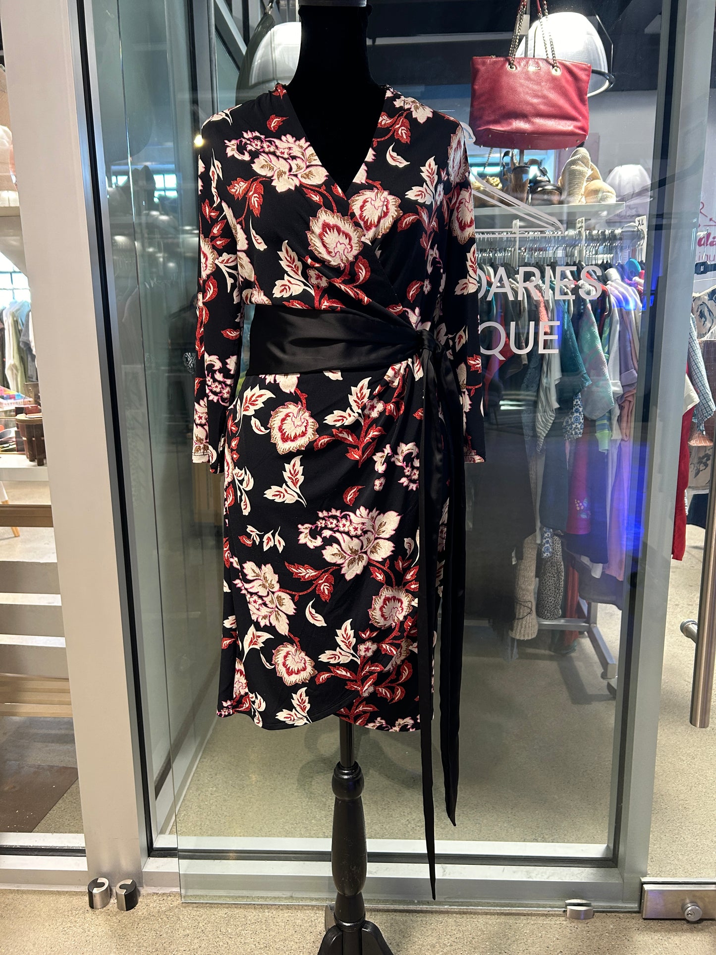 “White House Black Market” Floral Wrap Dress