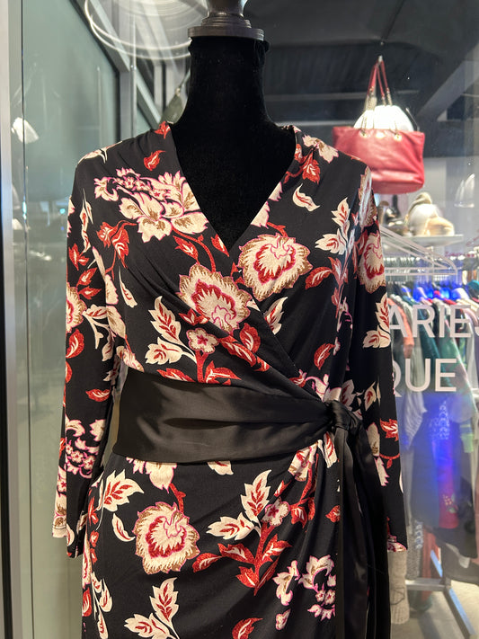 “White House Black Market” Floral Wrap Dress