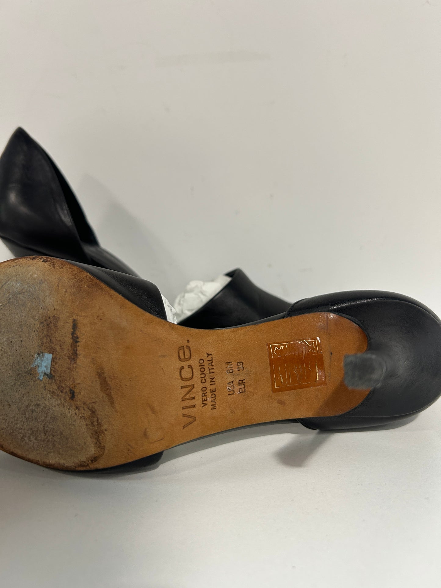 “Vince” D’Orsay Leather Pumps