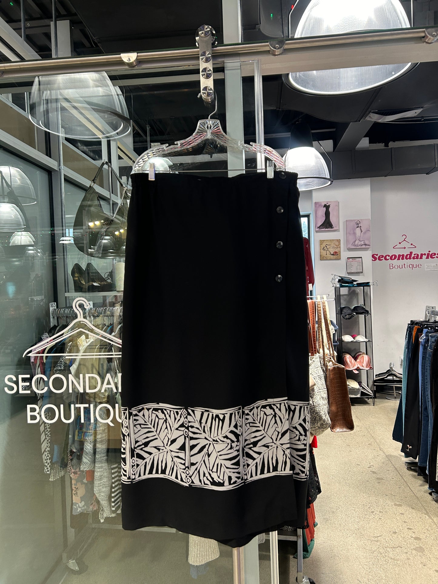 “Russell Kamp” Printed Maxi Skirt