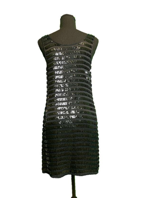 Striped Sequin Mini Dress