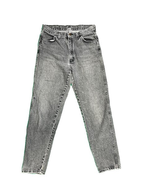 Gray Wash Mid Rise Straight Fit Denim Jeans