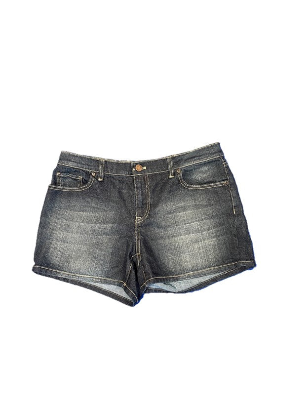 Dark Wash Fitted Jean Shorts
