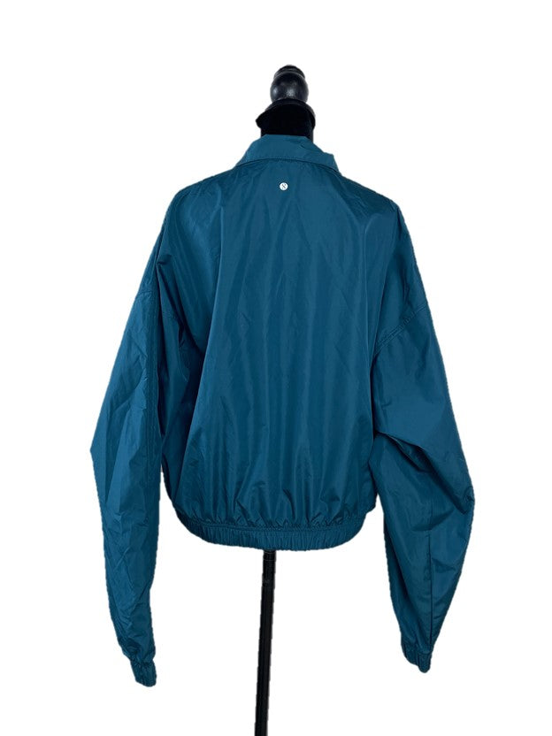Teal Polyester Shell Jacket