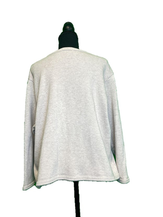 Stretch Knit Button Down Long Sleeve