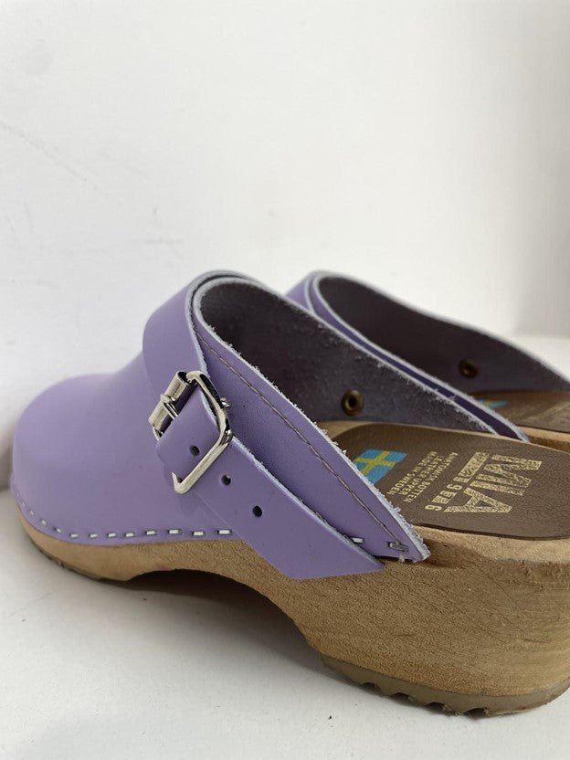 Lilac Alma Low Heel Clog