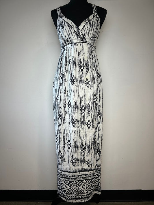 Linen Printed Maxi Dress