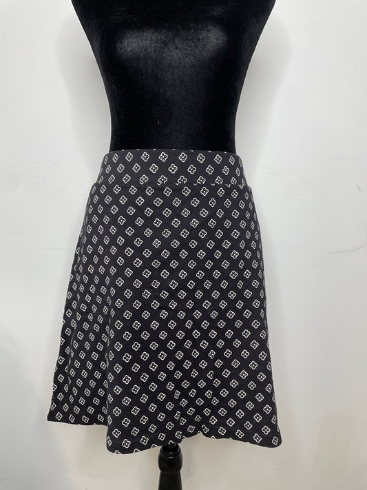 Black & White Pattern Mini Skirt