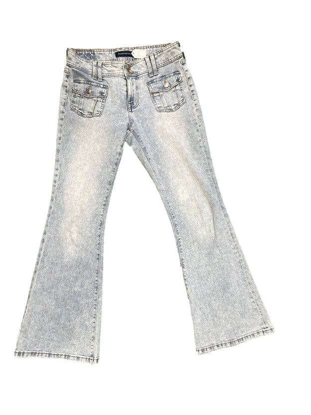 Low Rise Flare Light Wash Jeans
