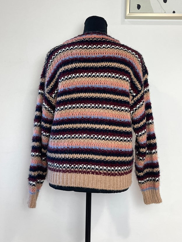 Multi Color Wool Knit Sweater