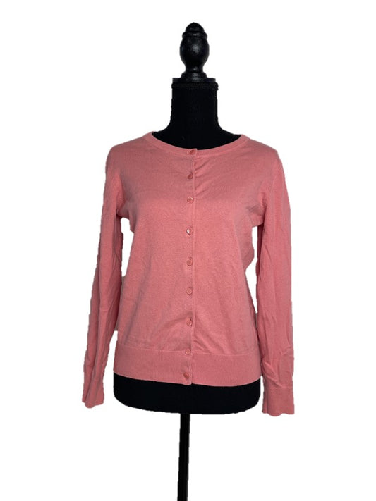 Pink Long-Sleeve Cardigan
