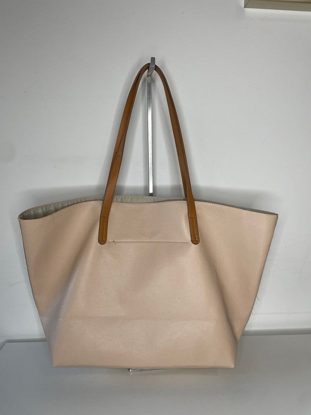 Two Tone Pleather Tote Bag
