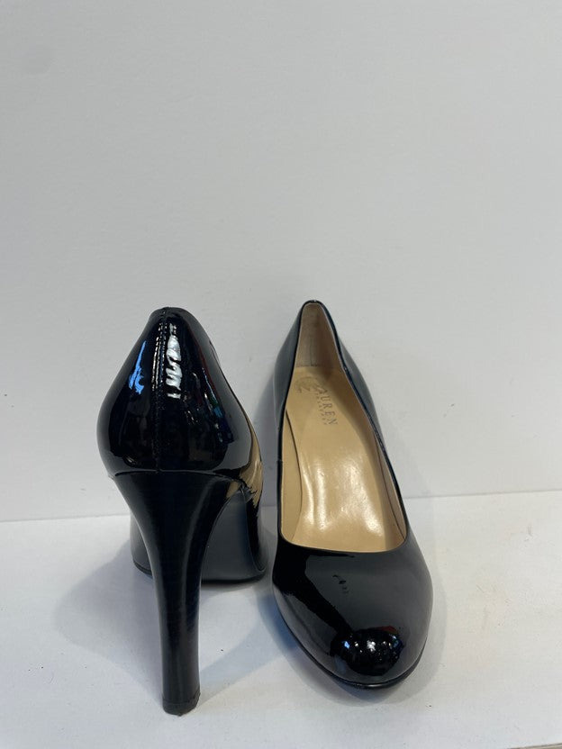 Patent Leather Rounded Toe Pumps