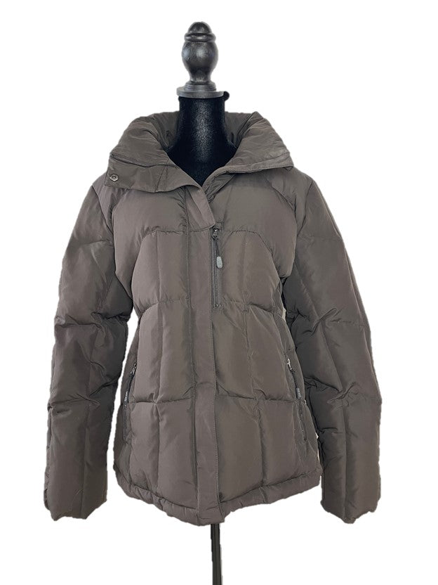 Brown Fur Lined Puffer With Removable Hood