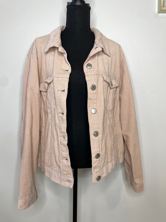 Corduroy Collared Button Up Jacket