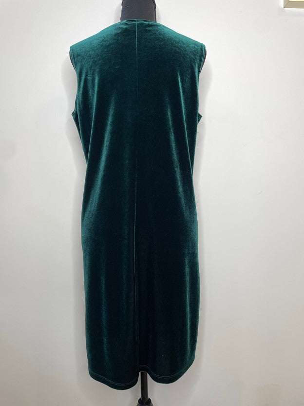 Velour Sleeveless Mini Dress