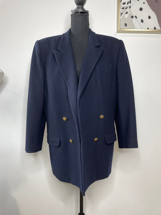 Navy blue/ gold button blazer jacket