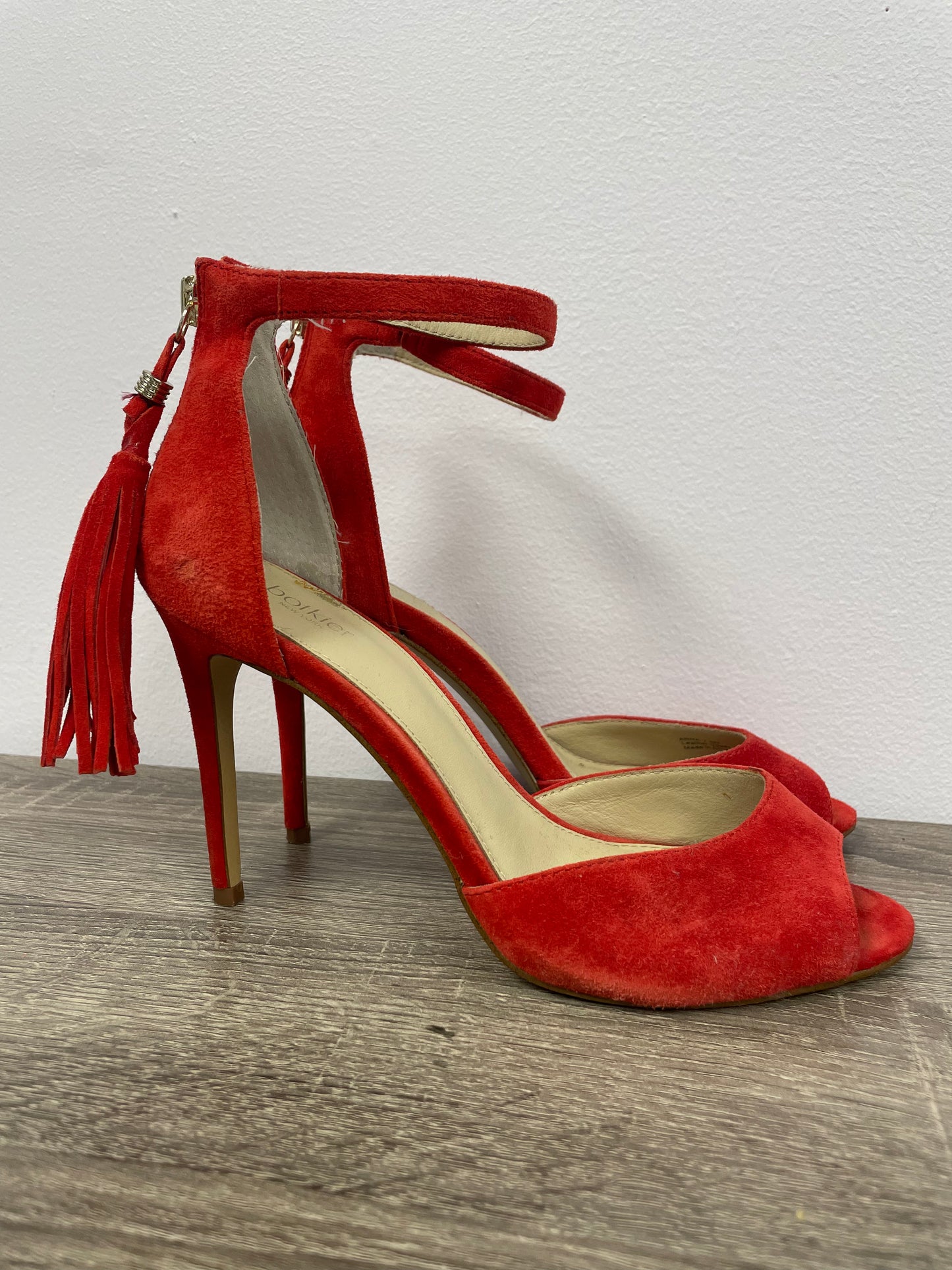 Red Open Toe Stiletto Heels