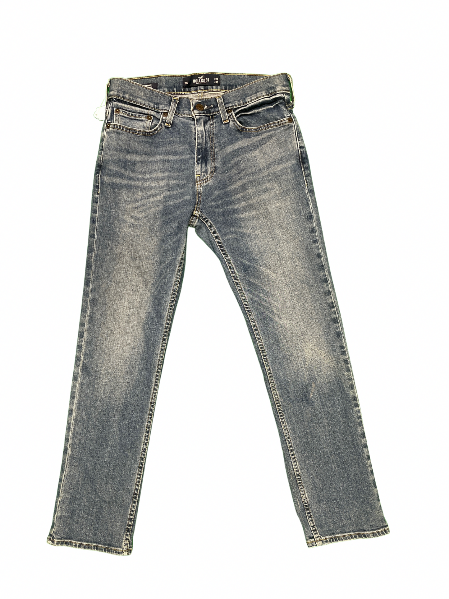 Mid rise straight fit jeans