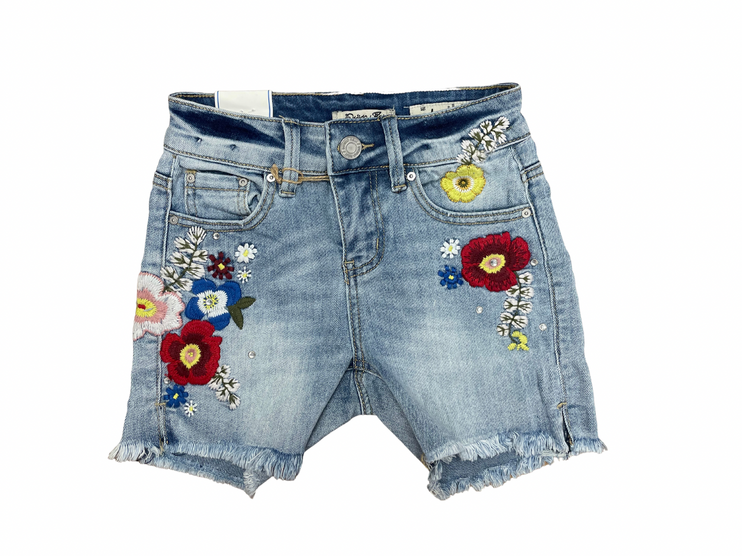 Embroidered midrise short